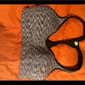 Black and white Lululemon sports bra size 6